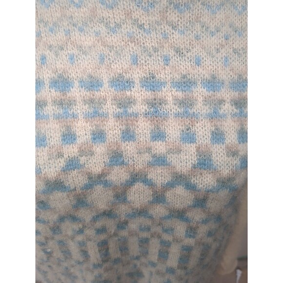 Samband of Iceland Sweater LG 100%  Pure New Wool Fair Isle Slouchy - Picture 4 of 11